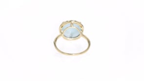 Emerald Triplet and .18 ct. t.w. Diamond Ring in 14kt Yellow Gold