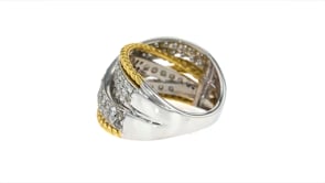 1.50 ct. t.w. Diamond Highway Ring in 14kt Two-Tone Gold