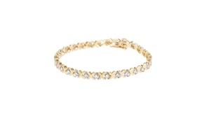 1.00 ct. t.w. Diamond XO Bracelet in 14kt Yellow Gold