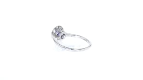 1.50 Carat Tanzanite Ring in Sterling Silver