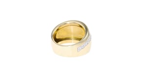 Italian 14kt Two-Tone Gold Dome Ring