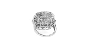 1.50 ct. t.w. Baguette and Round Diamond Ring in Sterling Silver