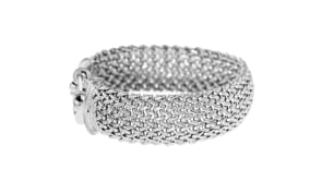 Italian Sterling Silver Riso Bracelet