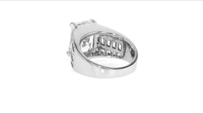 7.10 ct. t.w. CZ Ring in Sterling Silver