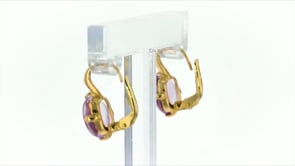 Italian 4.00 ct. t.w. Amethyst Drop Earrings in 14kt Yellow Gold