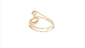 23 ct. t.w. Diamond Safety Pin Bypass Ring in 14kt Yellow Gold
