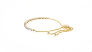 1.00 ct. t.w. Diamond Bolo Bracelet in 14kt Yellow Gold