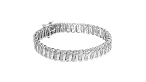 1.00 ct. t.w. Diamond Link Bracelet in Sterling Silver