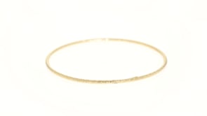 Italian 14kt Yellow Gold Roped Bangle Bracelet
