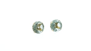 7.70 ct. t.w. Green Prasiolite Stud Earrings in 14kt Yellow Gold