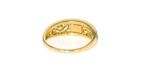 Italian 18kt Two-Tone Gold Openwork Ring