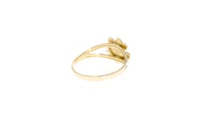 Italian 14kt Yellow Gold Four-Leaf Clover Ring