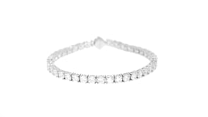9.00 ct. t.w. CZ Tennis Bracelet in Sterling Silver