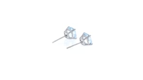 1.50 ct. t.w. Aquamarine Stud Earrings in 14kt White Gold