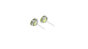4.20 ct. t.w. Peridot Stud Earrings in 14kt White Gold