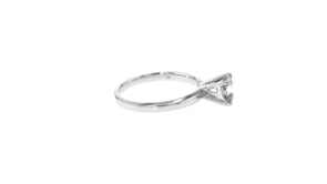 1.00 Carat Diamond Solitaire Ring in 14kt White Gold