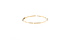 Baby's 14kt Yellow Gold Heart Bangle Bracelet. 5