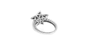 33 ct. t.w. Diamond Star Ring in Sterling Silver