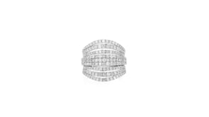 2.00 ct. t.w. Diamond Multi-Row Ring in 14kt White Gold