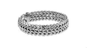Sterling Silver Chevron Bracelet