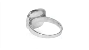 Square Larimar Ring in Sterling Silver