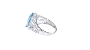 5.80 ct. t.w. Blue and White Topaz Ring in Sterling Silver