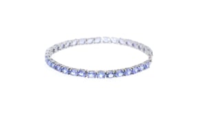 10.00 ct. t.w. Tanzanite Tennis Bracelet in Sterling Silver
