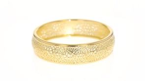 Andiamo 14kt Yellow Gold Openwork Bangle Bracelet