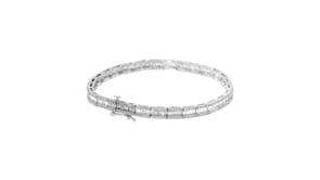 3.00 ct. t.w. Baguette and Round Diamond Bracelet in 14kt White Gold
