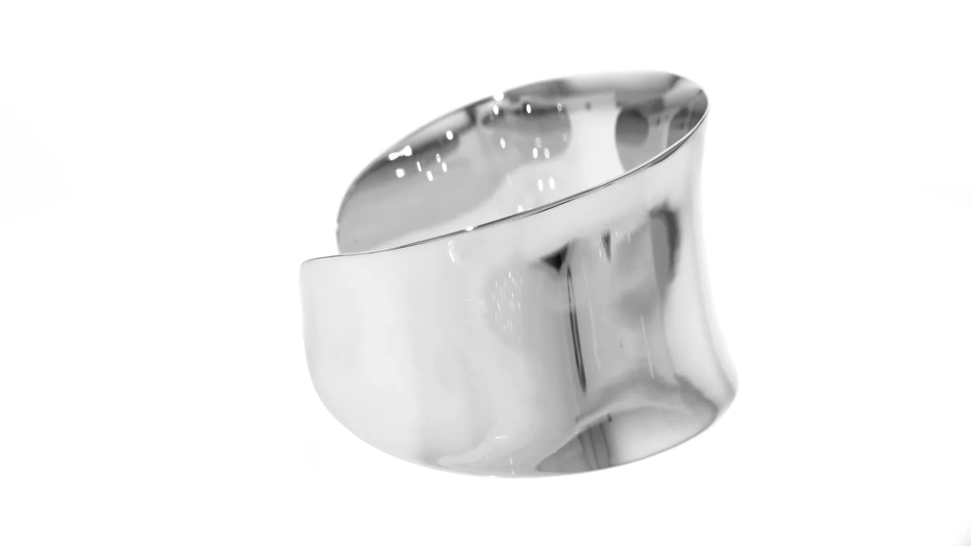 Sterling Silver Wide Polished Cuff Bracelet | Ross Simons