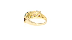 2.80 ct. t.w. Multi-Gemstone Ring in 18kt Gold Over Sterling