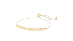 14kt Yellow Gold Diamond-Cut Bolo Bracelet