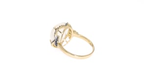 Ethiopian Opal and .29 ct. t.w. Diamond Ring in 14kt Yellow Gold