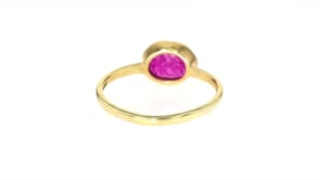 Pink Quartz, Green Chalcedony and Amethyst Jewelry Set Three Rings in 18kt Gold Over Sterling