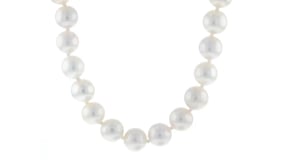 10-11mm Cultured Pearl Necklace with 14kt Yellow Gold