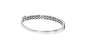 3.00 ct. t.w. Black Diamond Bangle Bracelet in Sterling Silver