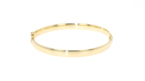 Italian 18kt Yellow Gold Bangle Bracelet