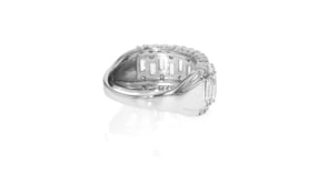 2.40 ct. t.w. Baguette and Round CZ Ring in Sterling Silver
