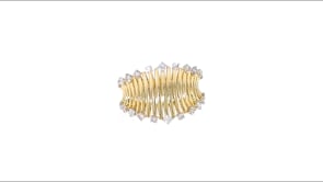 51 ct. t.w. Diamond Curved Ring in 14kt Yellow Gold