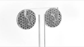 8.90 ct. t.w. Diamond Circle Earrings in 18kt White Gold