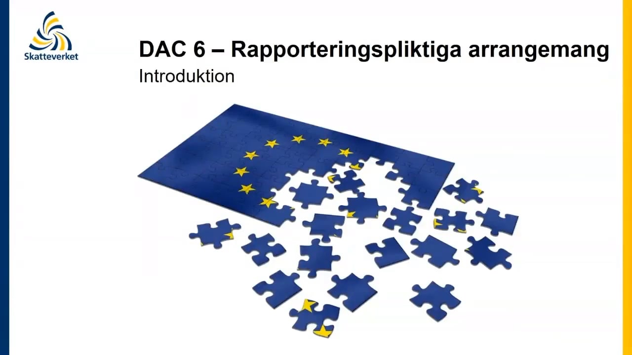 Rapporteringspliktiga arrangemang (DAC 6)  Skatteverket