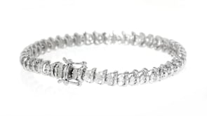 2.00 ct. t.w. Diamond Bar Bracelet in Sterling Silver