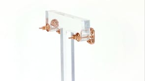 2.60 ct. t.w. Morganite and .15 ct. t.w. Diamond Earrings in 14kt Rose Gold