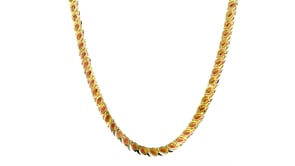 20.00 ct. t.w. Garnet Tennis Necklace in 18kt Yellow Gold Over Sterling Silver