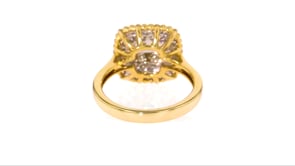 50 ct. t.w. Diamond Beaded Ring in 14kt Yellow Gold