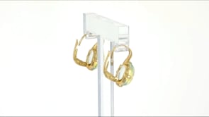Italian 4.50 ct. t.w. Prasiolite Drop Earrings in 14kt Yellow Gold