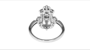20 ct. t.w. Diamond Openwork Ring in Sterling Silver