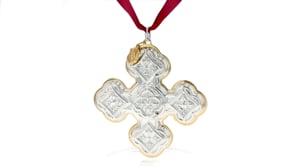 Reed & Barton 2020 Annual Sterling Silver Christmas Cross Ornament - 50th Edition
