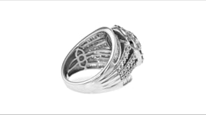 1.75 ct. t.w. Diamond Double-Circle Ring in 14kt White Gold