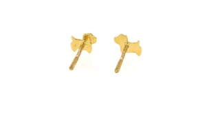 Child's 14kt Yellow Gold Puppy Earrings